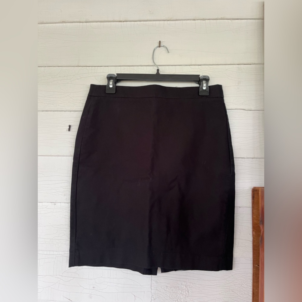 J. Crew Black Knee-Length Pencil Skirt for Work